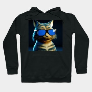 Chill Cat with Sunglasses Hoodie